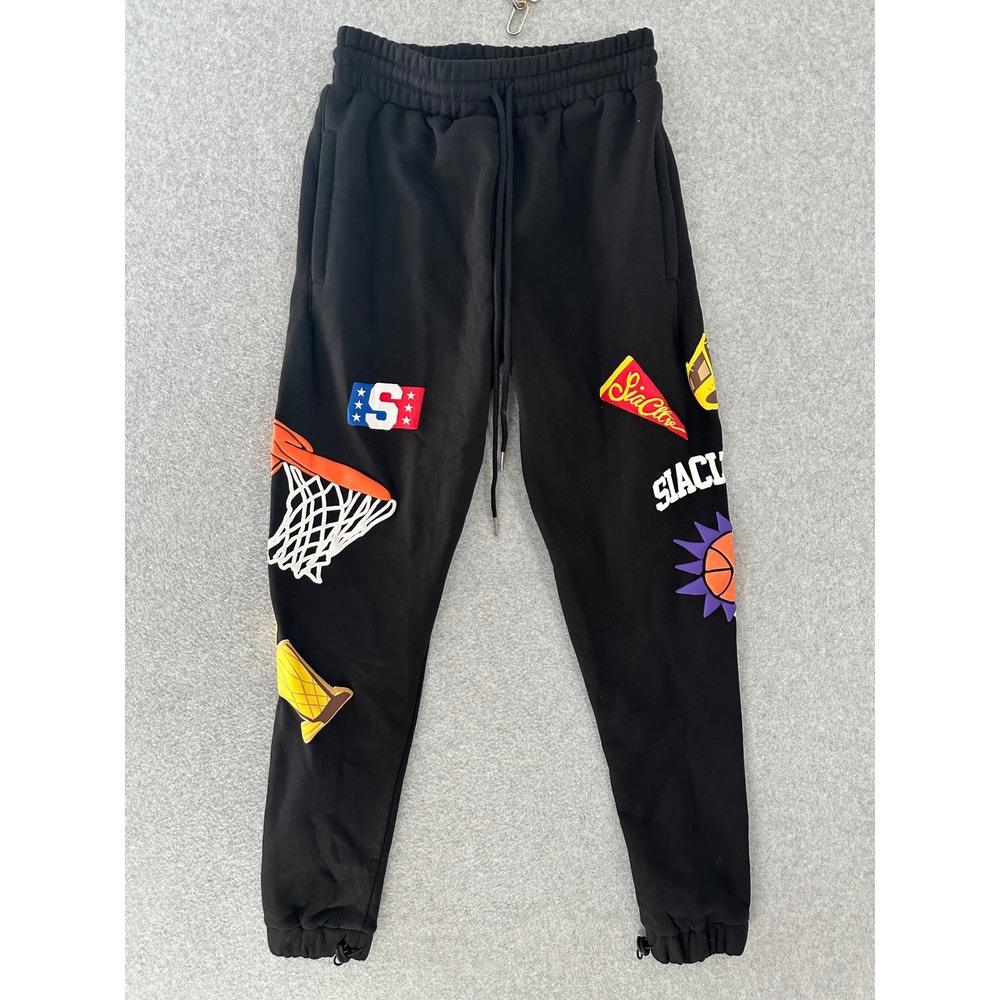 SIA Collective Somewhere In America Basketball Graphic Sweatpants Medium NEW